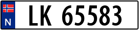 Truck License Plate